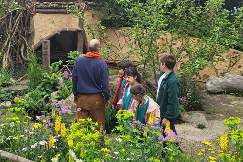 Children on the No Adults Allowed Garden